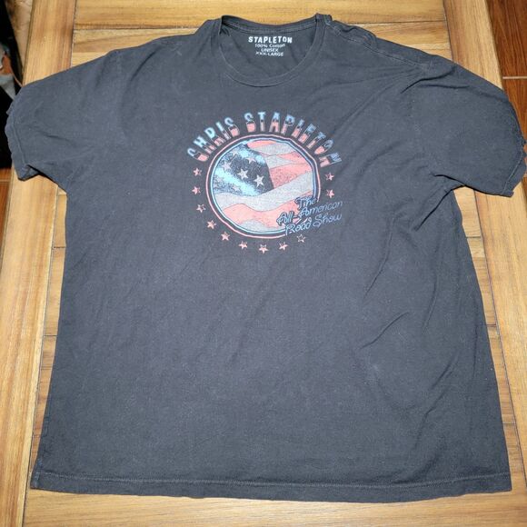 Stapleton SS Black Unisex Tee "Chris Stapleton The All American Road Show" - 3XL - Picture 1 of 5